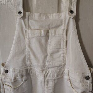 Arizona Jean's White Ripped Overalls XL